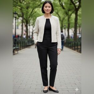 J. Crew Multicolor Textured Zip-Up Jacket